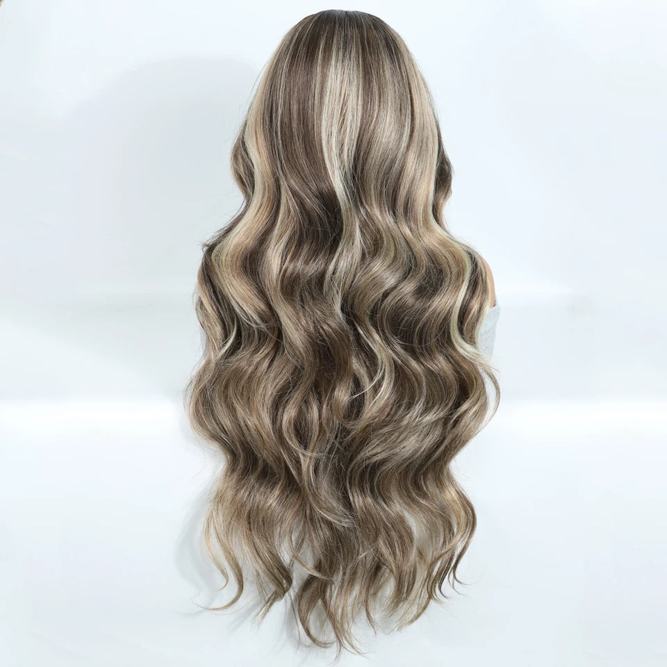 Synthetic Lace Front Long Body Wave Wear and Go Glueless Wig