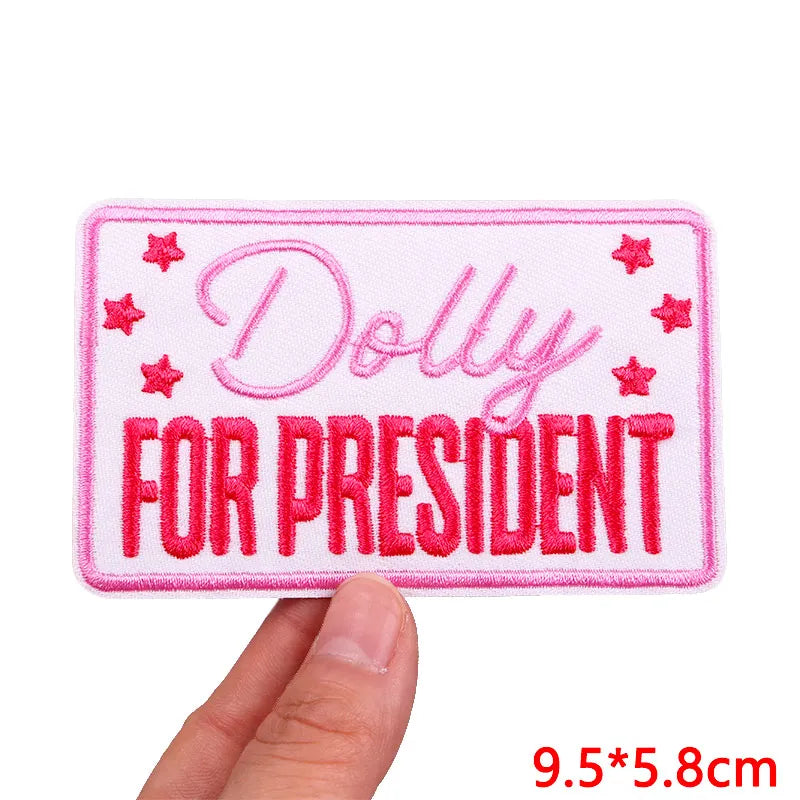 Personality Slogan Embroidered Patches