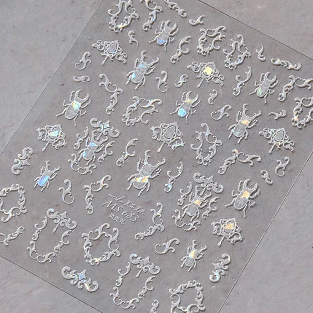 5D Nail Art Sticker Self Adhesive Decoration Manicure Decals