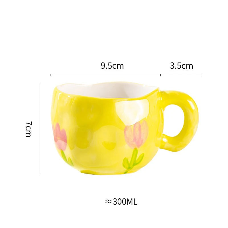 Hand Pinched Irregular Ceramic mug