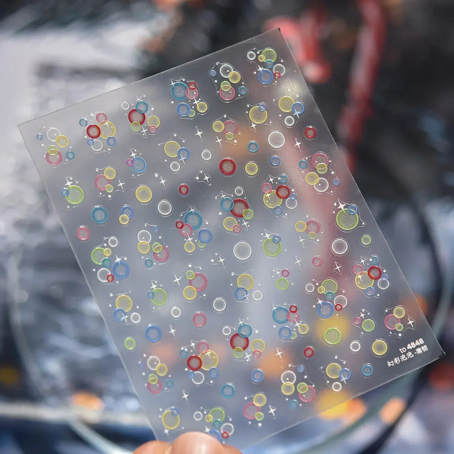 Goldfish Cavort Water 5D Nail Art Stickers Manicure Decal