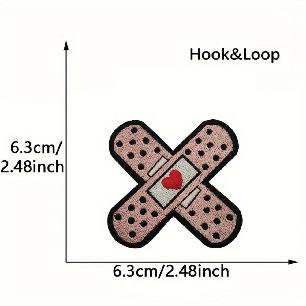 "BANDAGE-AID"  Velcro Patch