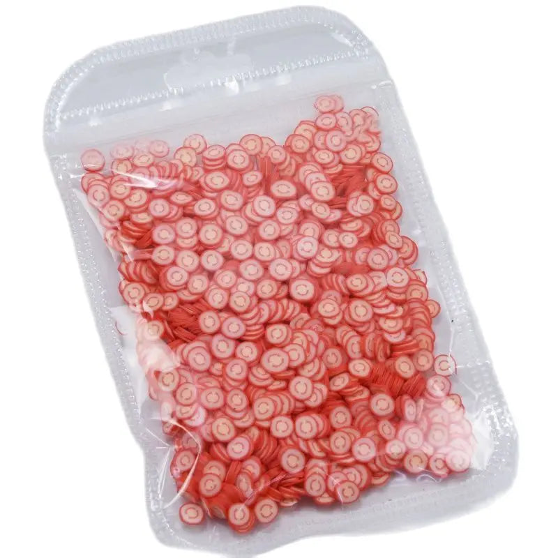 Nail Fruit Slices Polymer Clay 3D