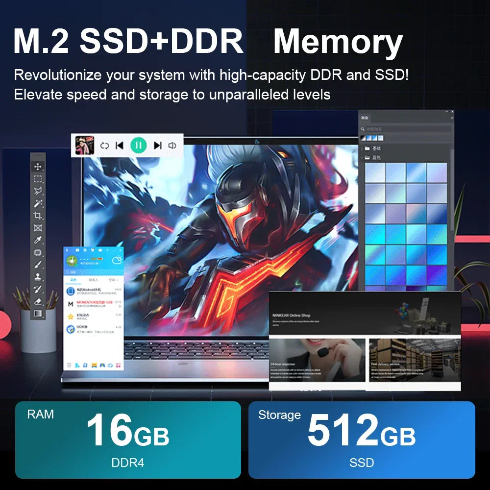 15.6" Intel Celeron N4000 Notebook PC