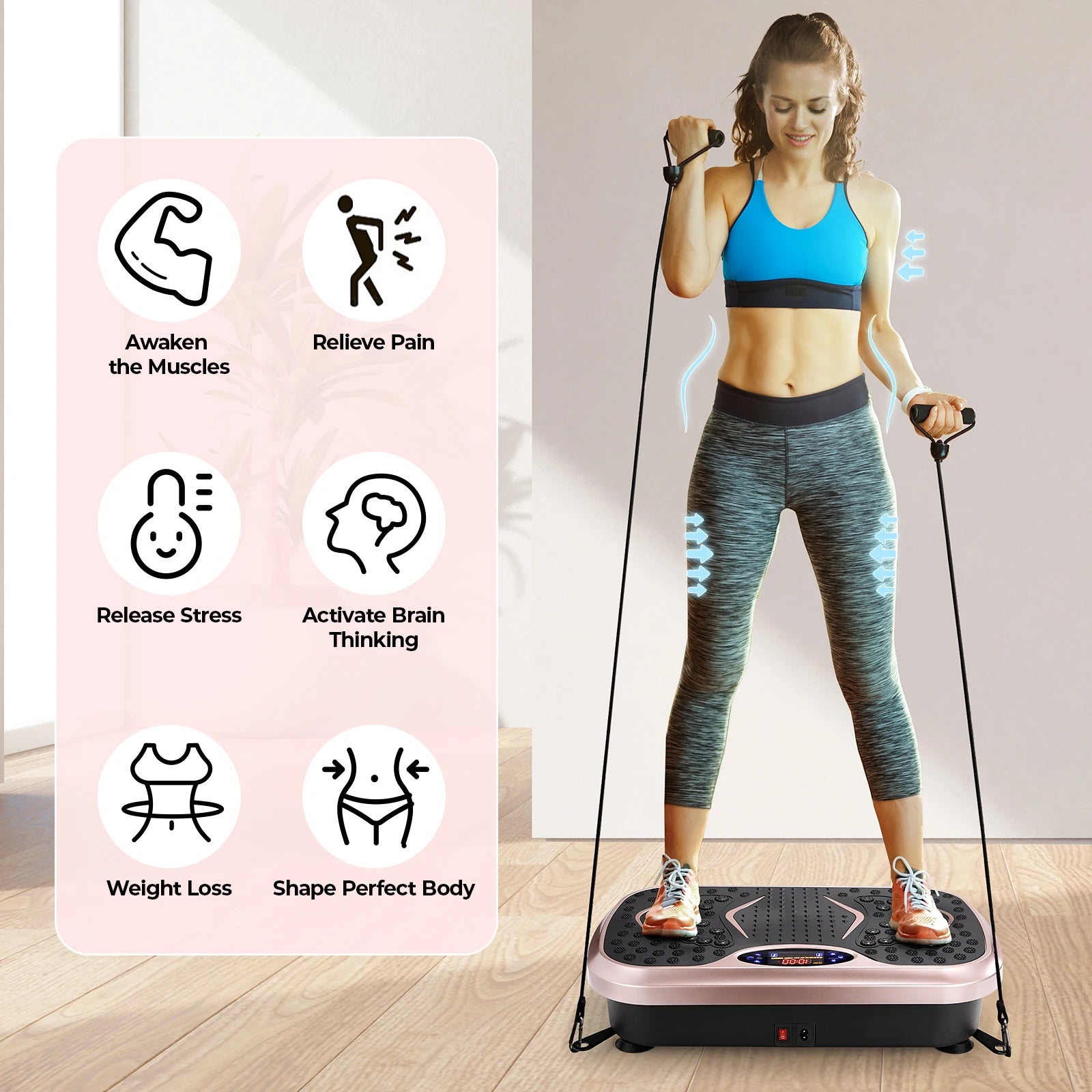 Vibration Plate Exercise Machine Home Training Equipment