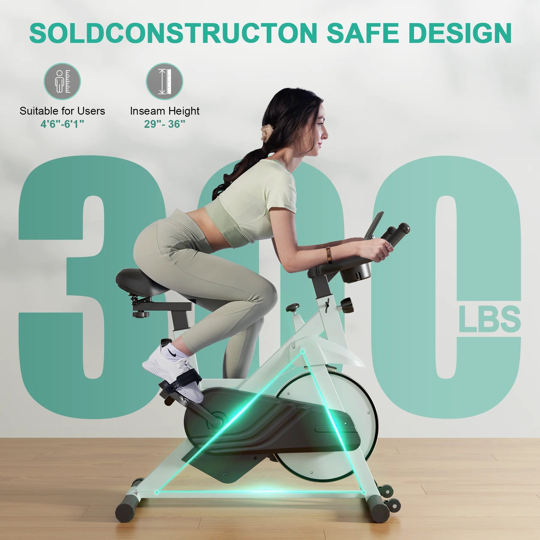32-Level Magnetic Resistance Stationary Bikes