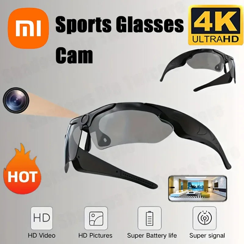 4K Mini Camera Glasses Polarized Lens