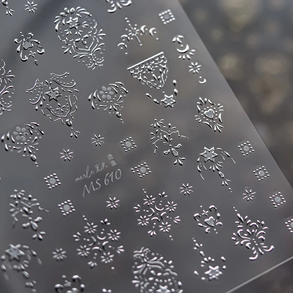 Gorgeous Gemstone Luxury 5D Nail Art Stickers