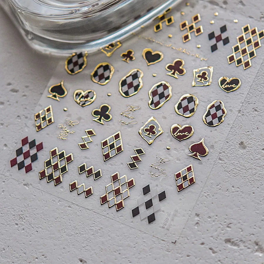 5D Nail Art Sticker Self Adhesive Decoration Manicure Decals