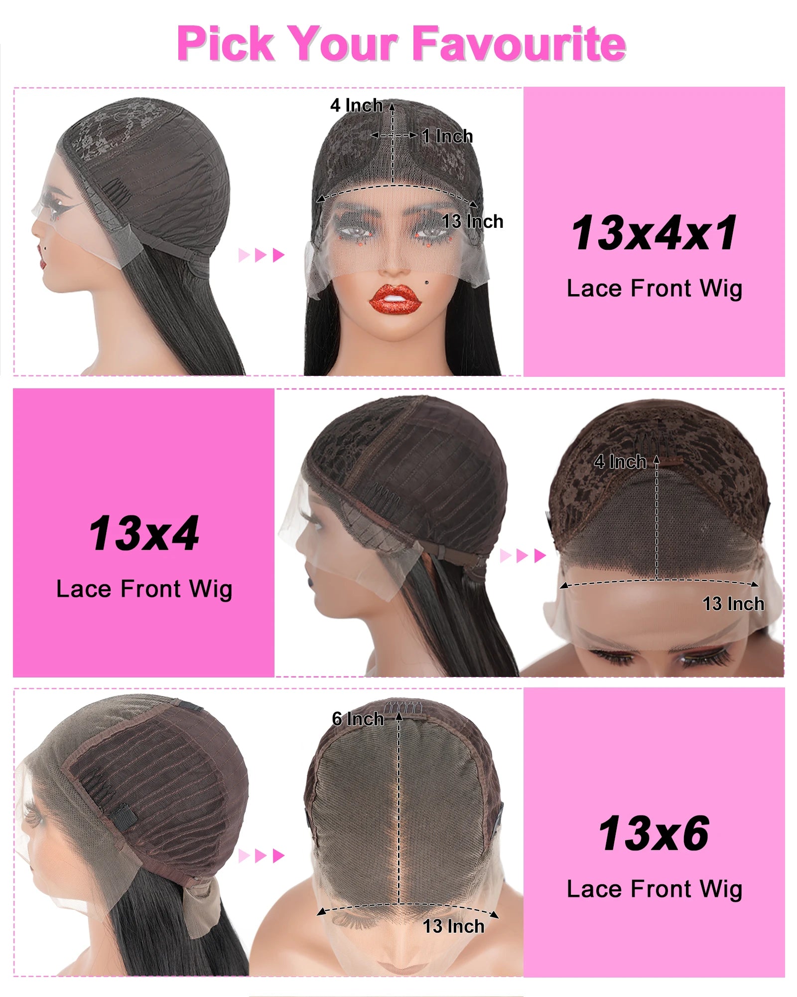Pink Highlight Colored Lace Front Wig Synthetic Loose Wave