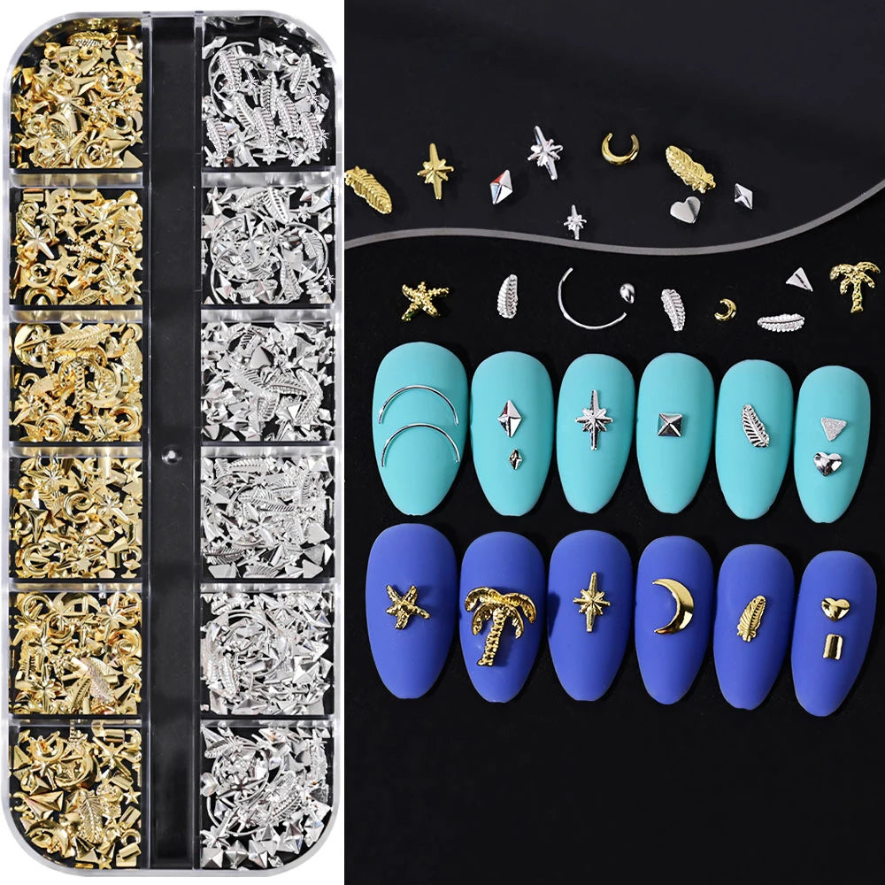 Ocean Starfish Shell Nail Charms