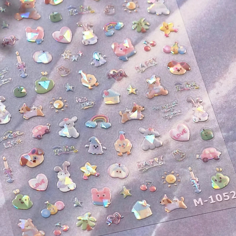 5D Nail Stickers Kawaii