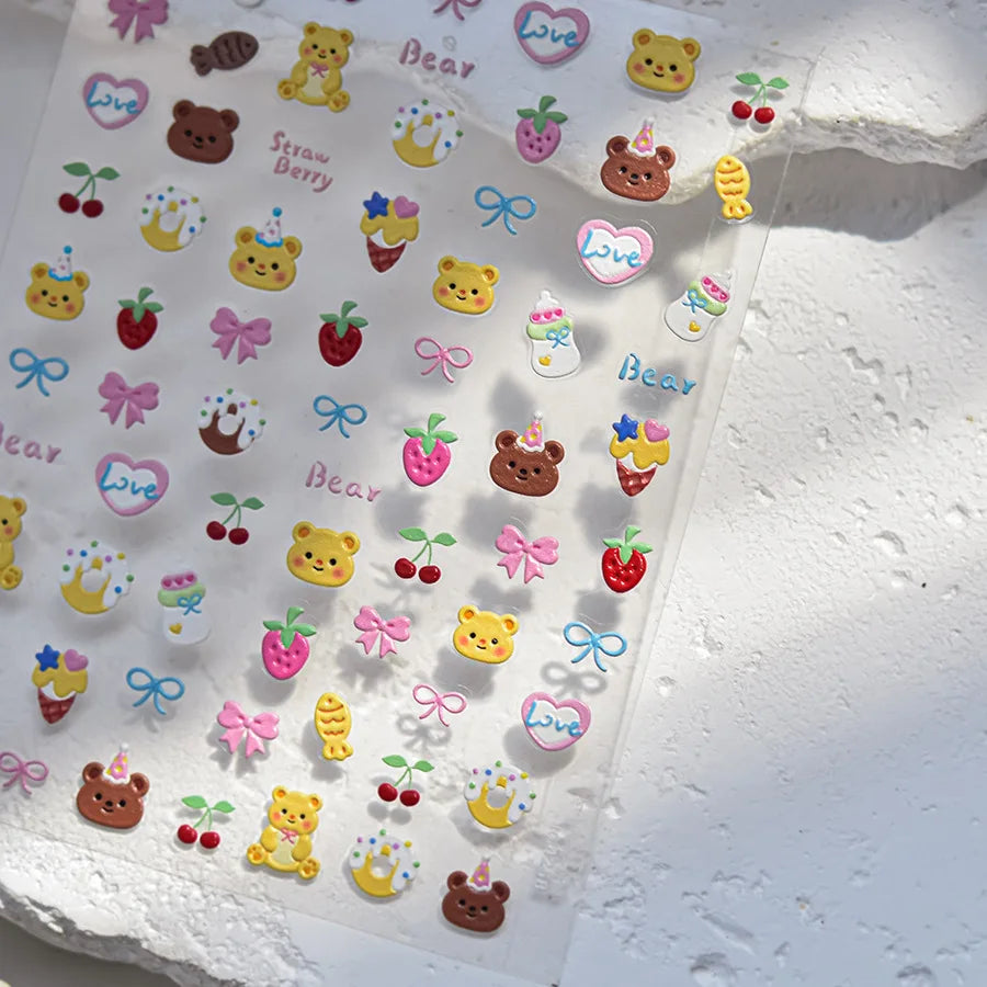 5D Nail Stickers Kawaii
