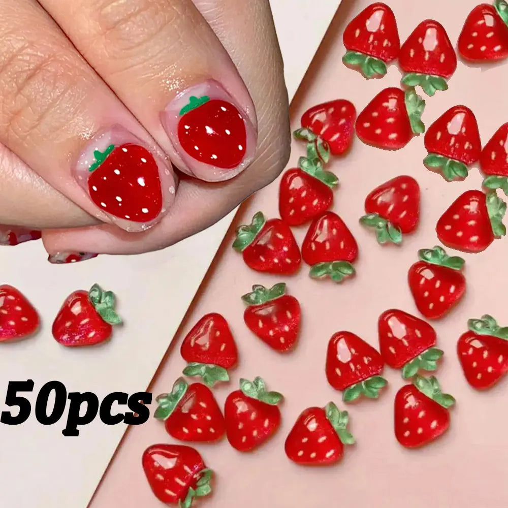 50Pcs Insect Ladybug Nail Charms