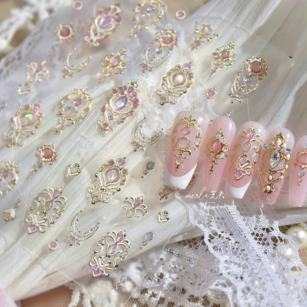 Gorgeous Gemstone Luxury 5D Nail Art Stickers