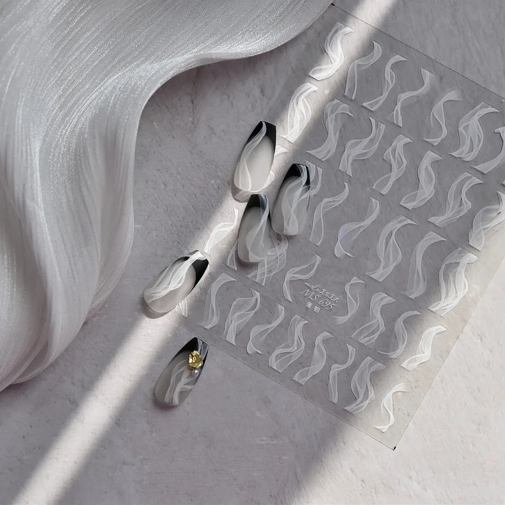 5D Nail Art Sticker Self Adhesive Decoration Manicure Decals