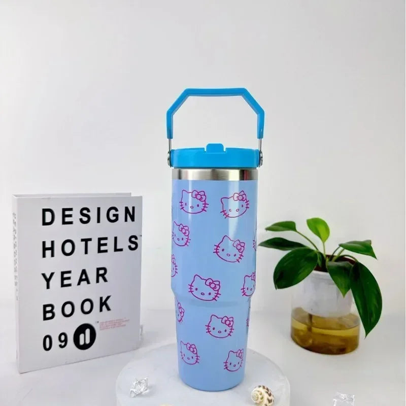 Kawaii Hello Kitty High-capacity Stainless Steel Vacuum Cup