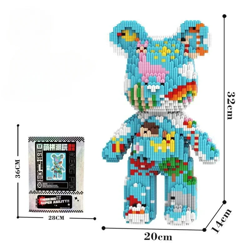 3D Kawaii Bear Diamond Building Block