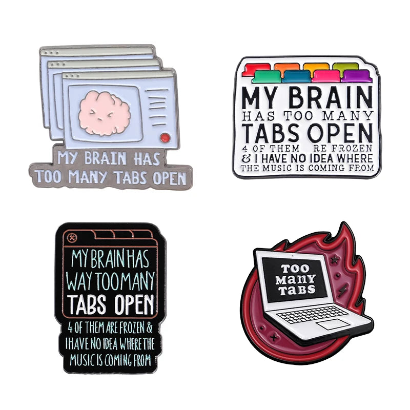 Funny Humorous Daily Proverbs Enamel Pins