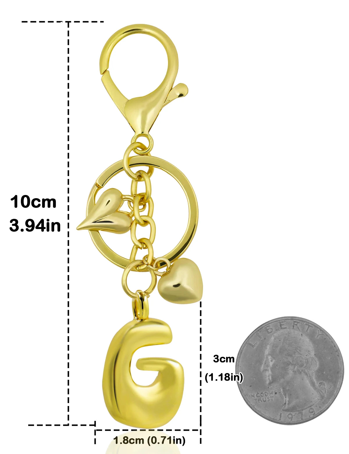 Bubble Letter Keychain