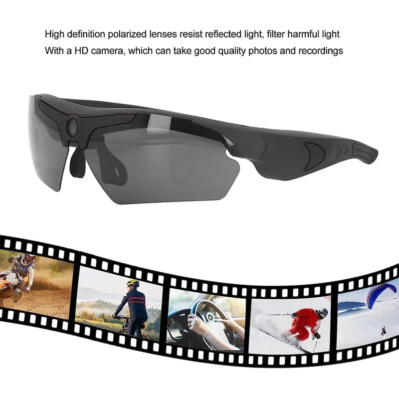 4K Mini Camera Glasses Polarized Lens