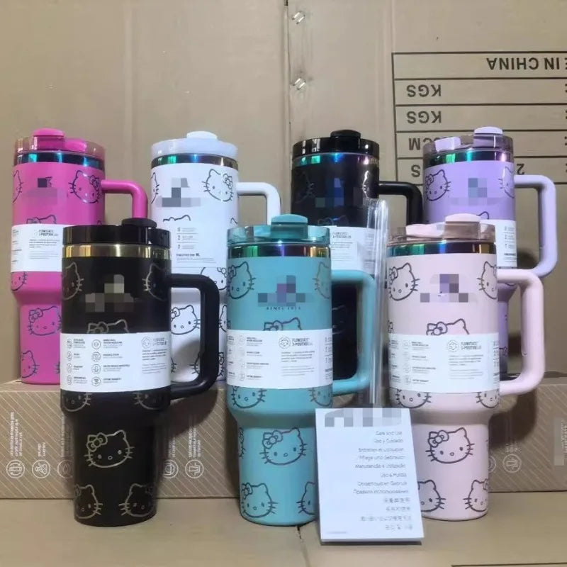 40oz Hello Kitty Stainless Steel Insulated Cup Kawaii