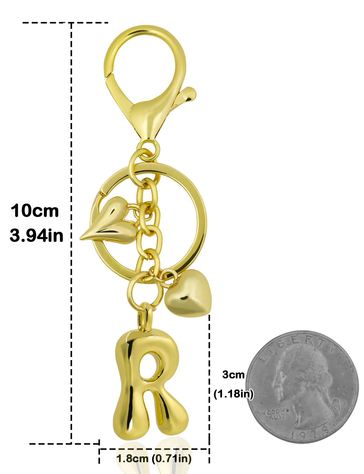 Bubble Letter Keychain