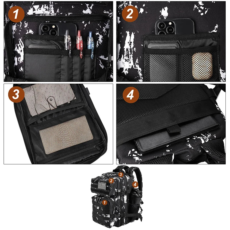 25L Tactical Backpack GYM Bag