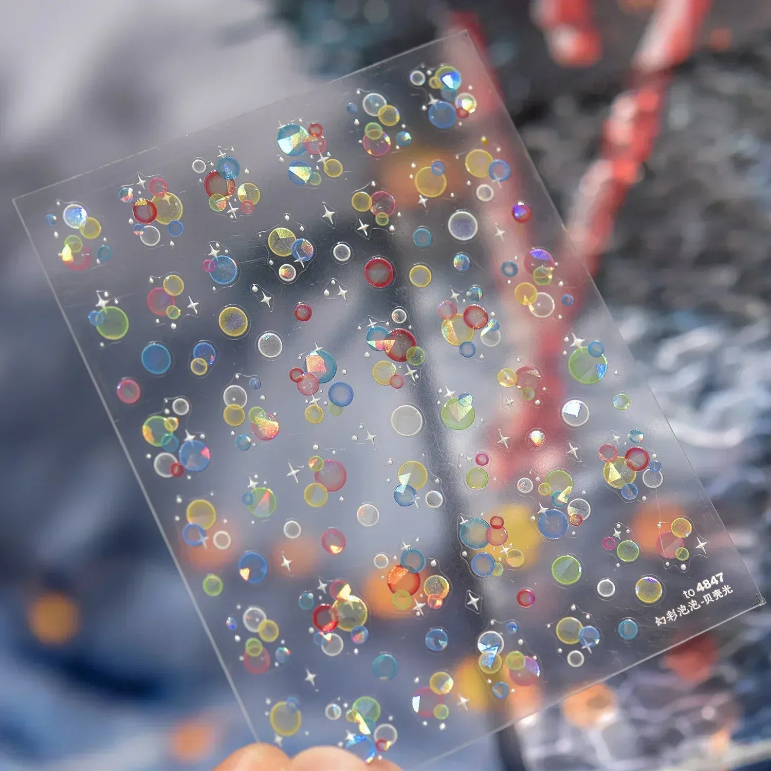 Goldfish Cavort Water 5D Nail Art Stickers Manicure Decal