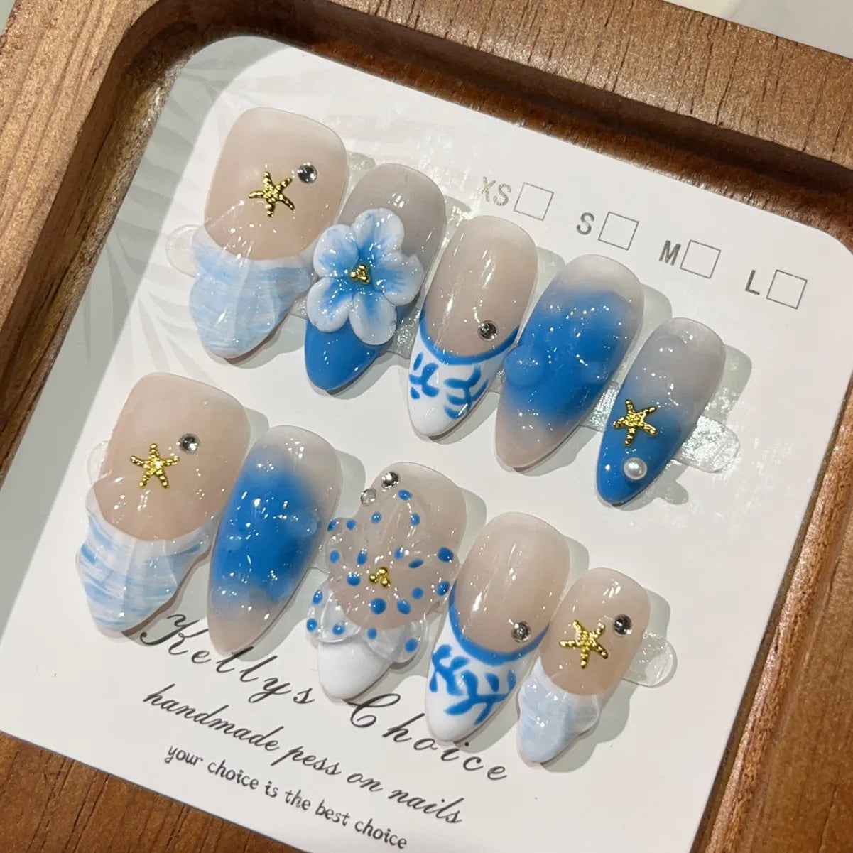 10Pcs Handmade Press On Nails Summer Fruits