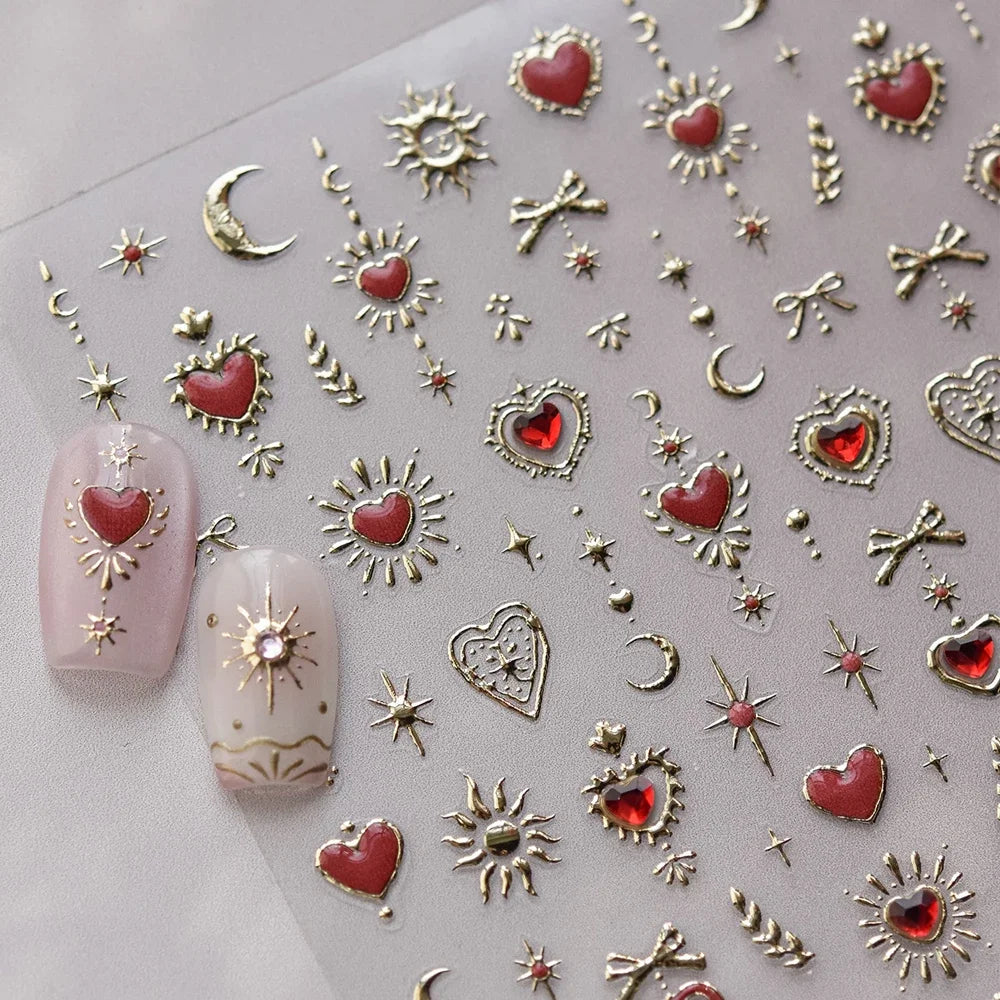 Gorgeous Gemstone Luxury 5D Nail Art Stickers