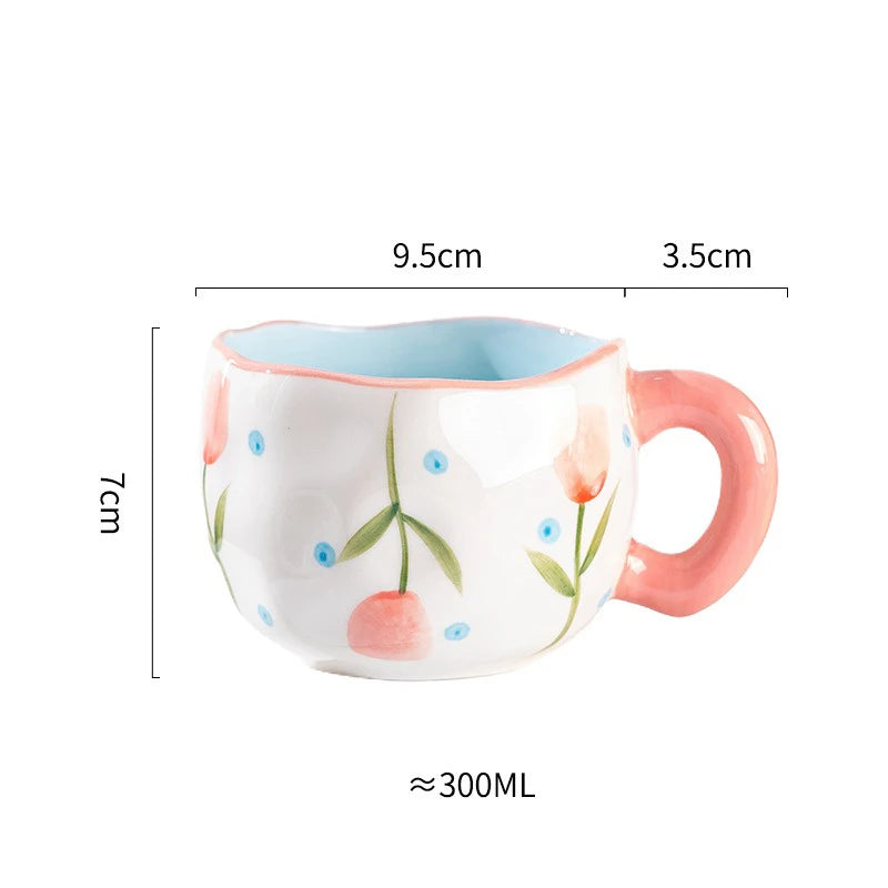 Hand Pinched Irregular Ceramic mug
