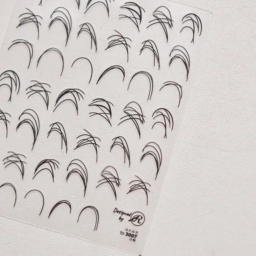 5D Nail Art Sticker Self Adhesive Decoration Manicure Decals