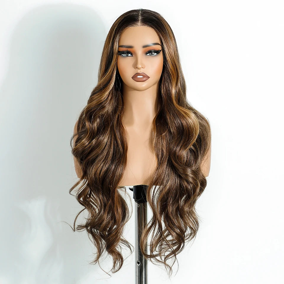 Synthetic Lace Front Long Body Wave Wear and Go Glueless Wig