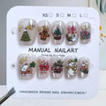 10Pcs Christmas False Nails