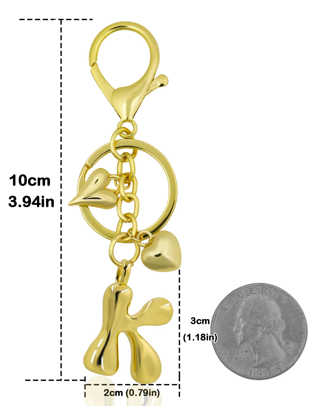 Bubble Letter Keychain