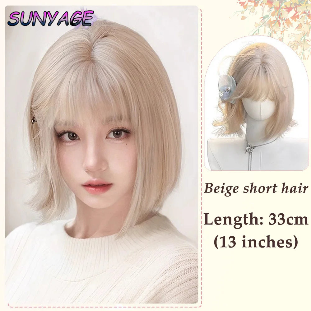 Cosplay Headband Wigs Synthetic