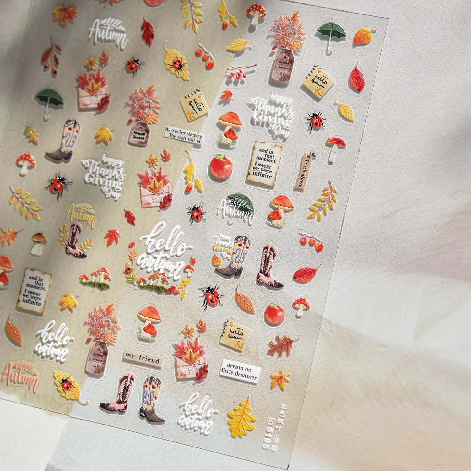 Vintage Clocks 5D Nail Art Stickers Abstract Prints