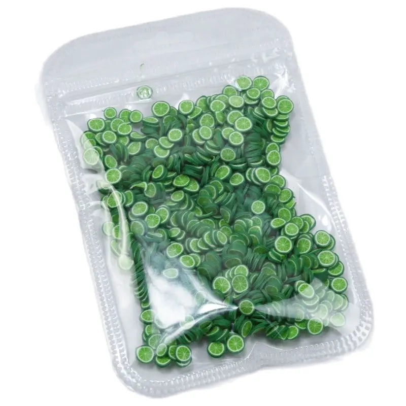 Nail Fruit Slices Polymer Clay 3D