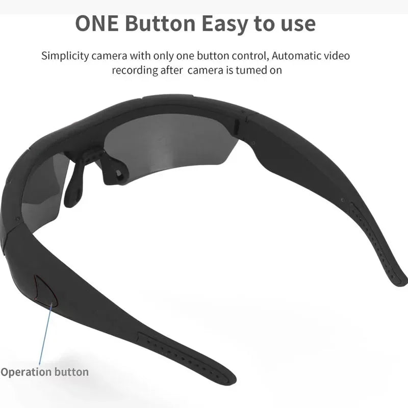 4K Mini Camera Glasses Polarized Lens