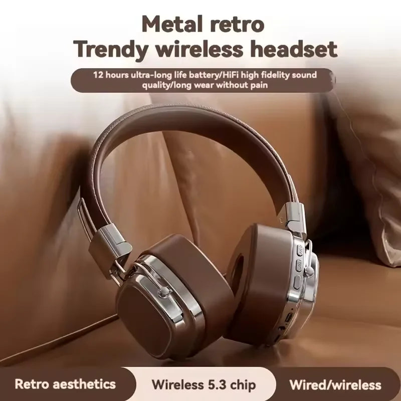 New 5.3 Foldable Wireless Bluetooth Headsets