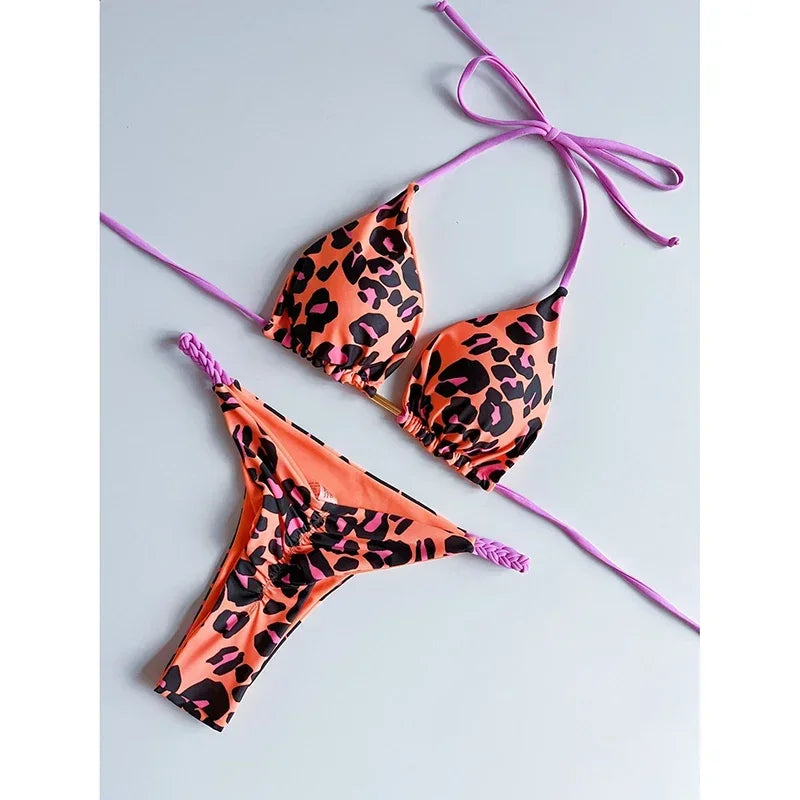 Swimwear Women Printed Bikini Set