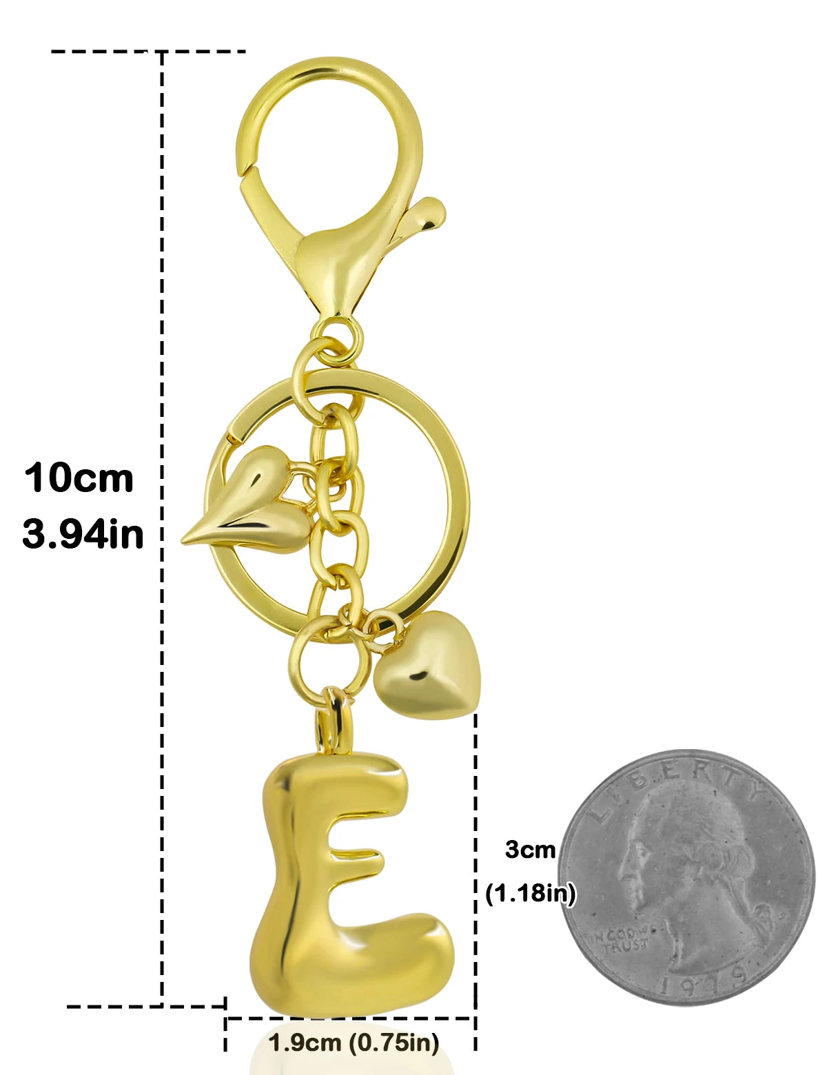 Bubble Letter Keychain