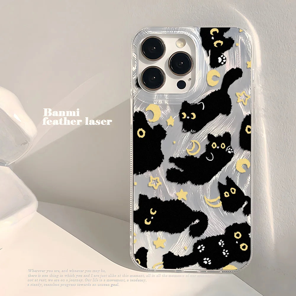 Cute Black Cat Phone Case