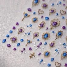 Gorgeous Gemstone Luxury 5D Nail Art Stickers