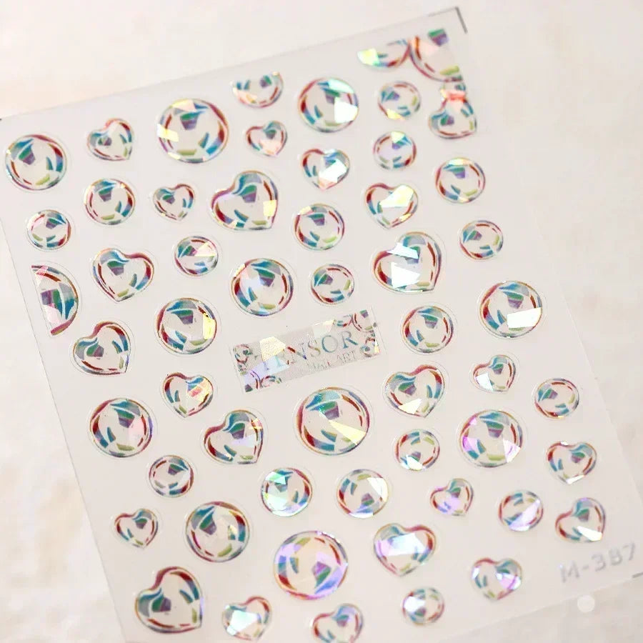 Goldfish Cavort Water 5D Nail Art Stickers Manicure Decal