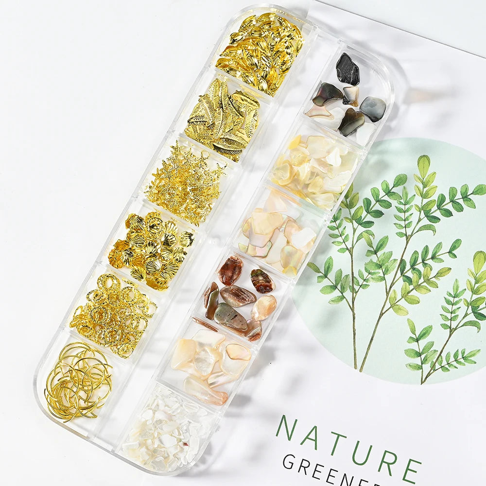 Ocean Starfish Shell Nail Charms