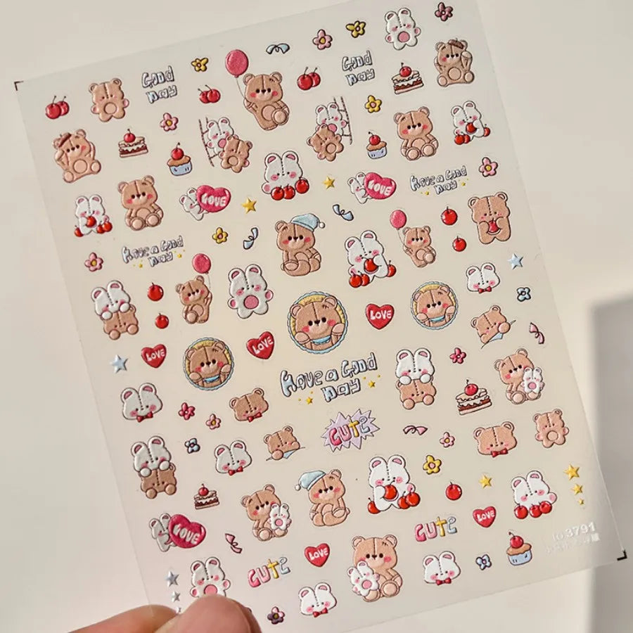 5D Nail Stickers Kawaii