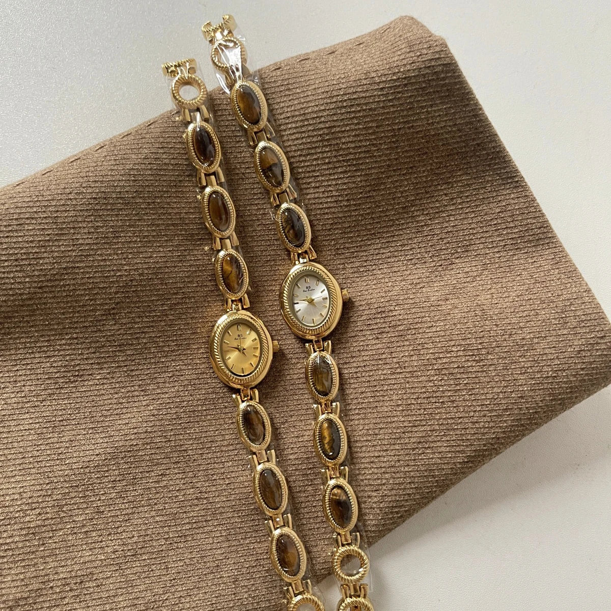 High-end Luxury Elegant Jade Quartz Bracelet Wristwatch