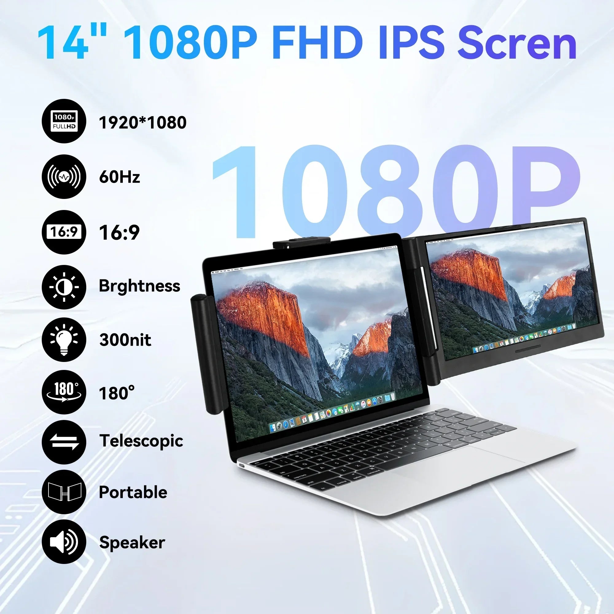 14.1‘’ Laptops Screen Extender